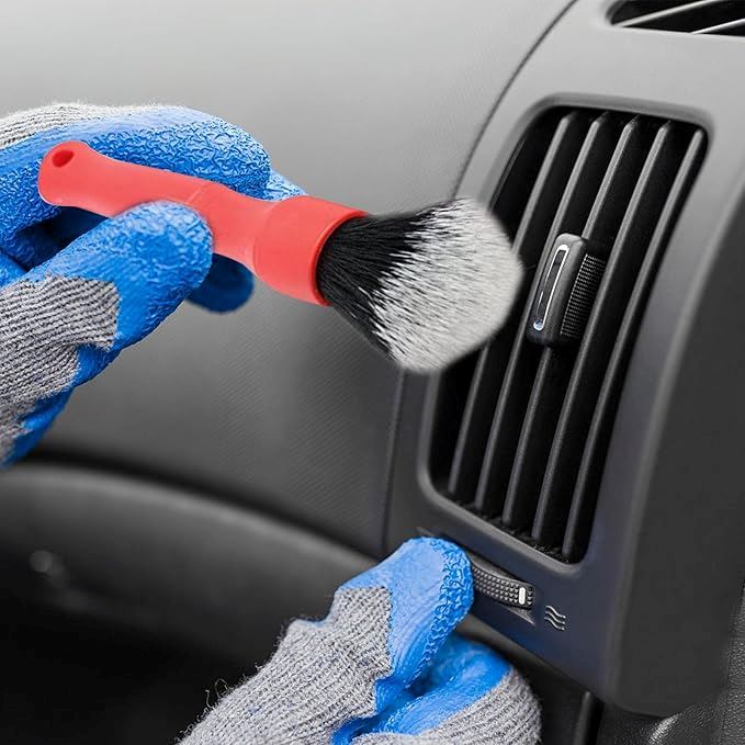 Brosse Nettoyage Voiture - CarUltraSoftBrush™ - Rouge - ROYAUME AUTOMOBILE