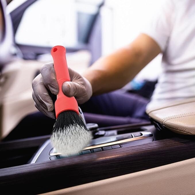Brosse Nettoyage Voiture - CarUltraSoftBrush™ - Rouge - ROYAUME AUTOMOBILE