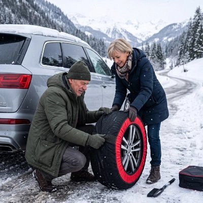 Chaussette neige voiture | Universelle - ROYAUME AUTOMOBILE
