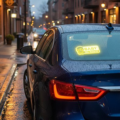 Autocollant Bébé à bord | Sécurité Routière - ROYAUME AUTOMOBILE