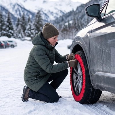 Chaussette neige voiture | Universelle - ROYAUME AUTOMOBILE