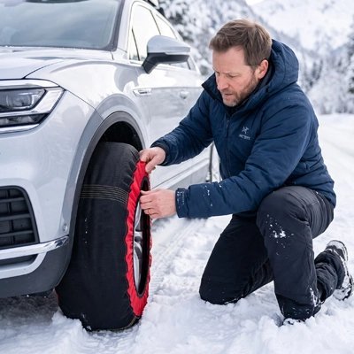 Chaussette neige voiture | Universelle - ROYAUME AUTOMOBILE