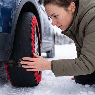 Chaussette neige voiture | Universelle - ROYAUME AUTOMOBILE